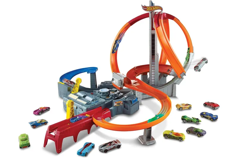 Hot Wheels Spin Storm track on a white background