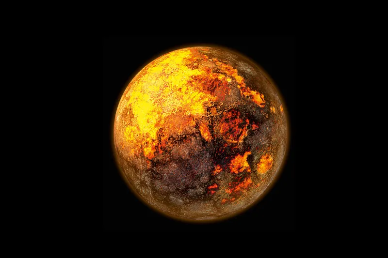 An illustration of what a protoplanet Earth may have looked like
