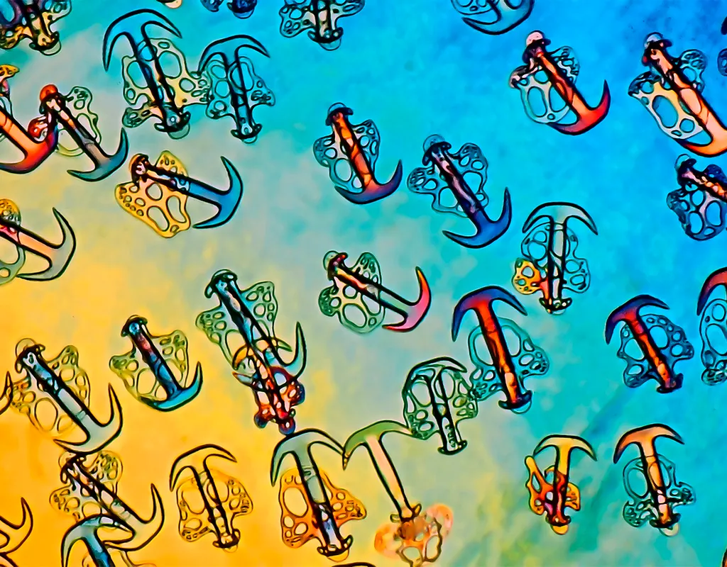 anchor shapes under microscope