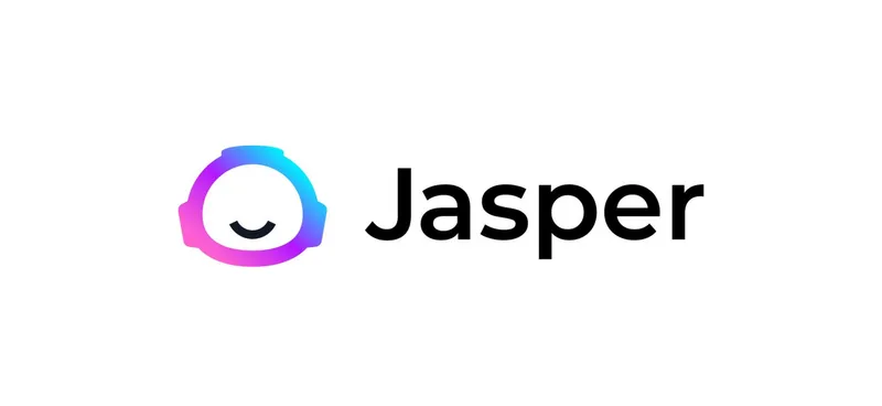 Logo for Jasper AI on a white background