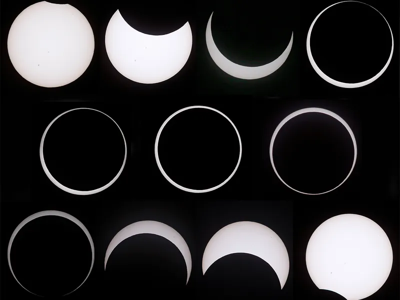 sequence of solar eclipse