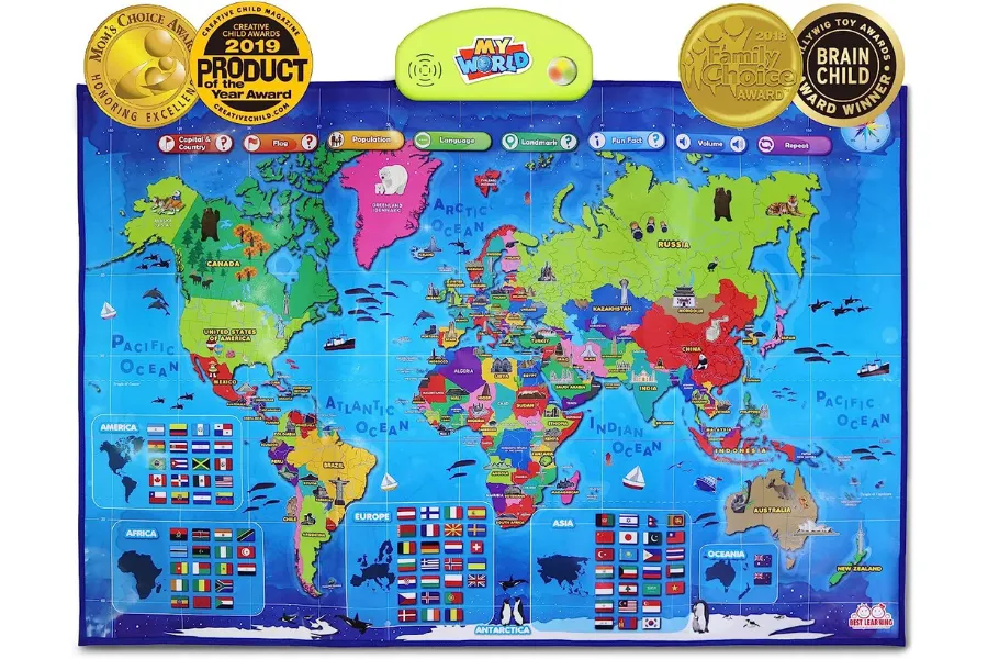 black friday toy deals Best Learning i-Poster My World Interactive Map