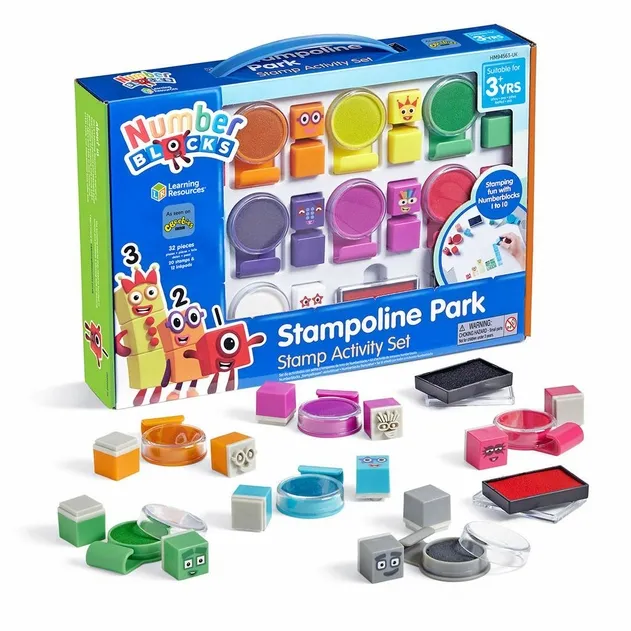 Black Friday Toy deals Learning Resources Numberblocks Stampoline Park Stamp Activity Set