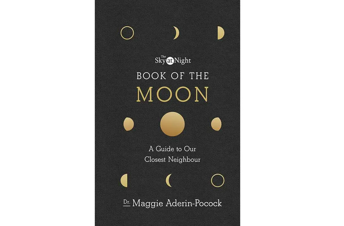 The front cover for the book Sky at Night: Book of the Moon