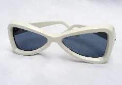A pair of white Foster and Grant sunglasses