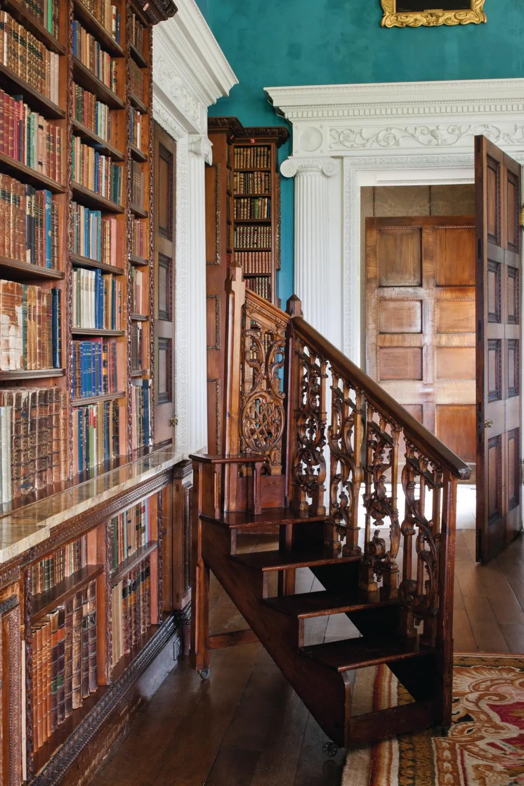 Claydon House library steps