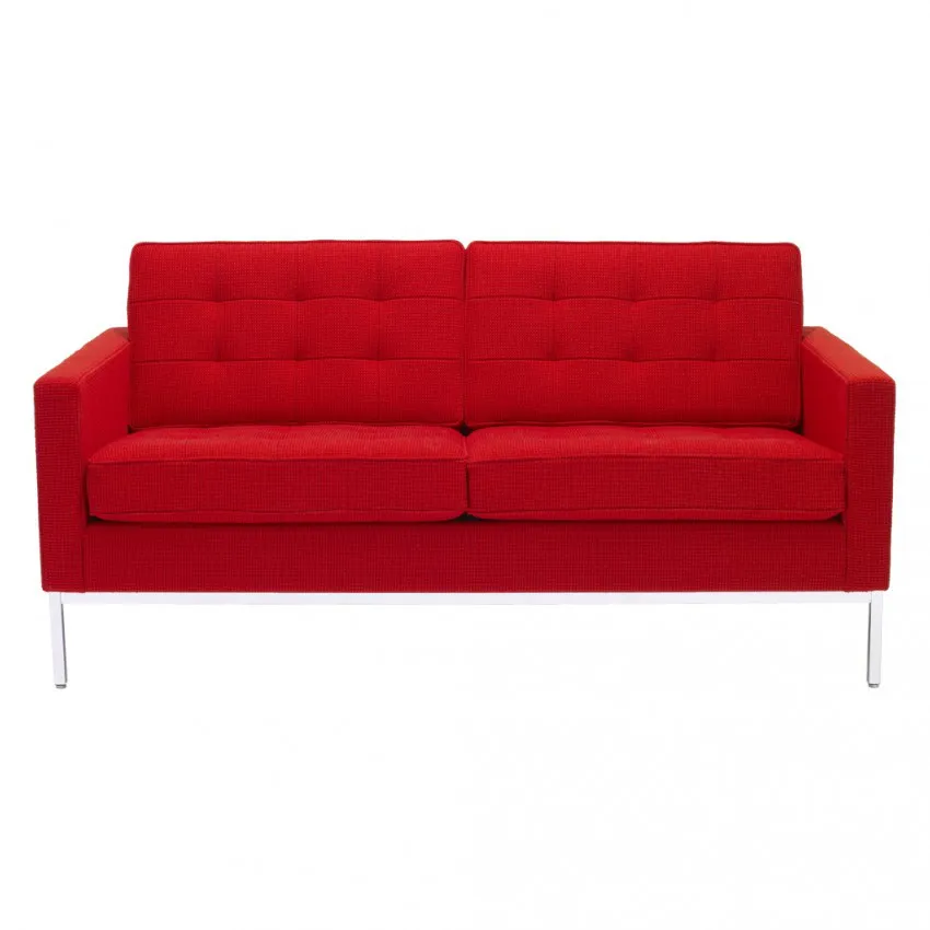 Florence Knoll red 2 seat Cato sofa, £8,220, The Conran Shop