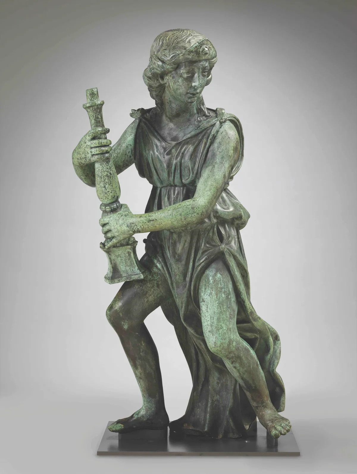 A.4-2015 Sculpture Candle-bearing angel with diadem, by Benedetto da Rovezzano, bronze, about 1524-1529 Benedetto da Rovezzano (1474-1554) London 1524-1529