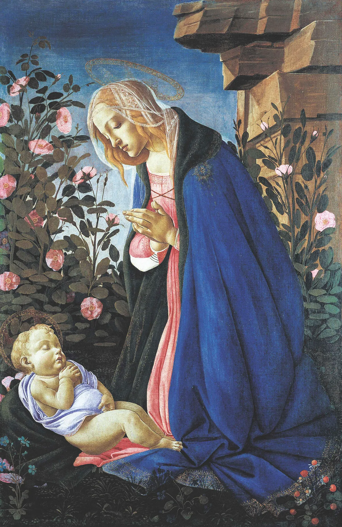 F41KX8 Sandro Botticelli - The Virgin Adoring the Sleeping Christ Child