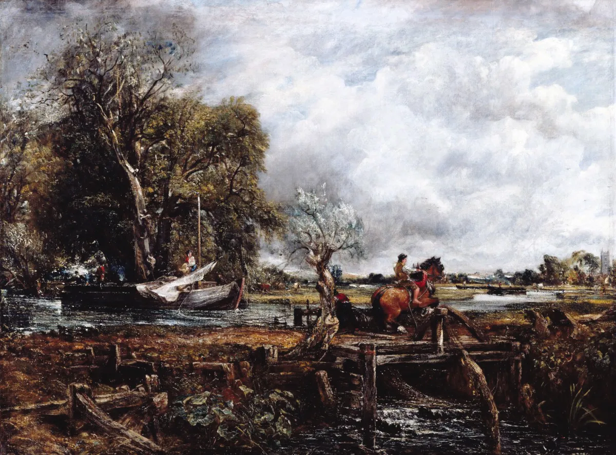 The Leaping Horse, 1825, by John Constable, on display at the Royal Academy.