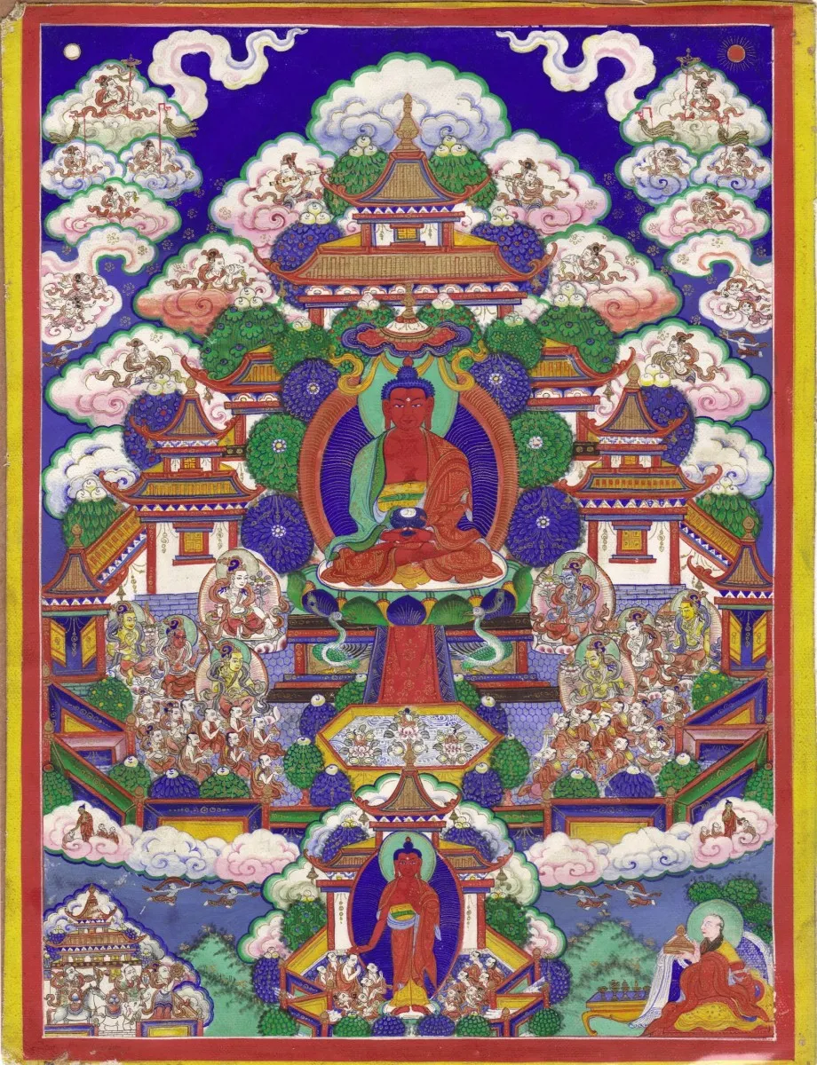 A Buddhist thangka from Edd's own collection