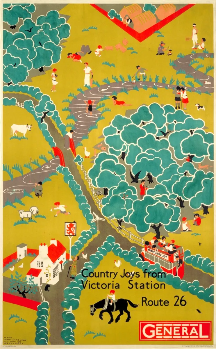 The 'Country Joys' poster by Henry Perry