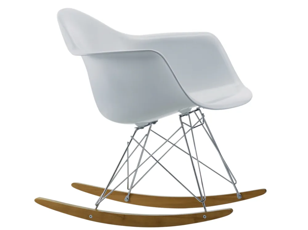 A rocking chair designed by Ray Eames