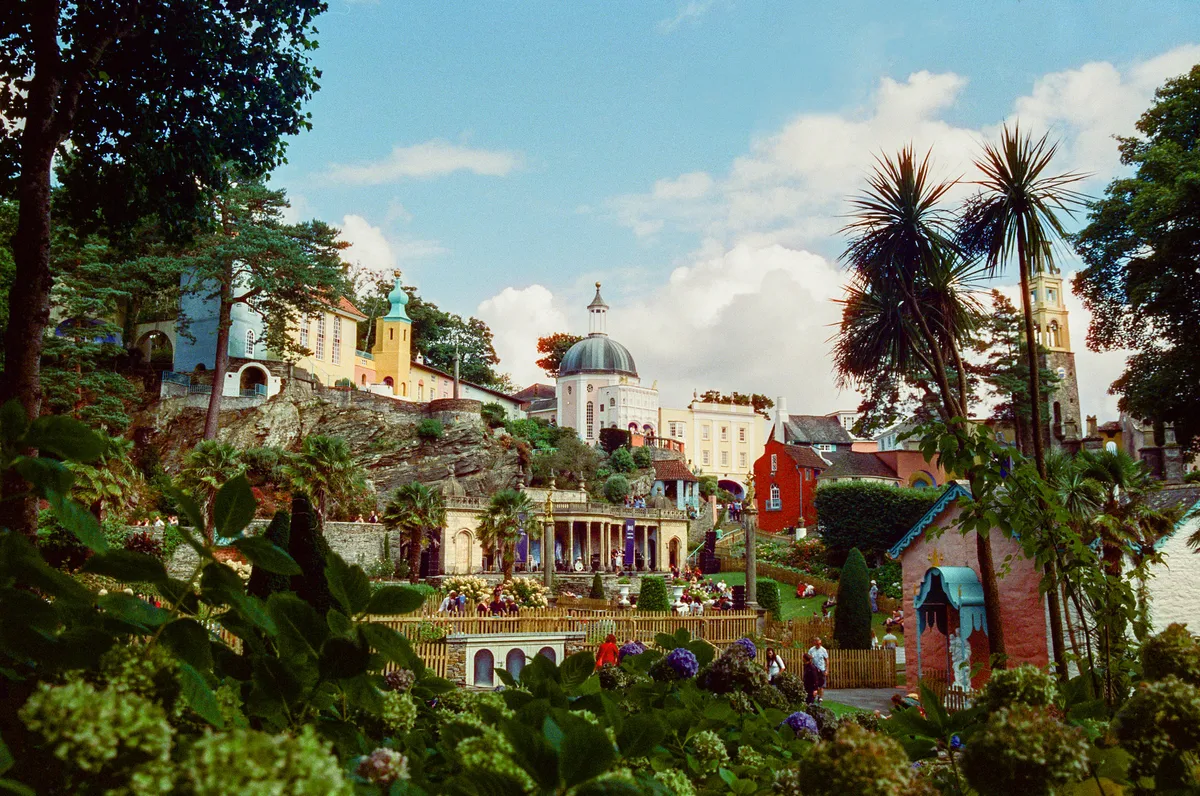 A view over Festival Number 6 at Portmeirion