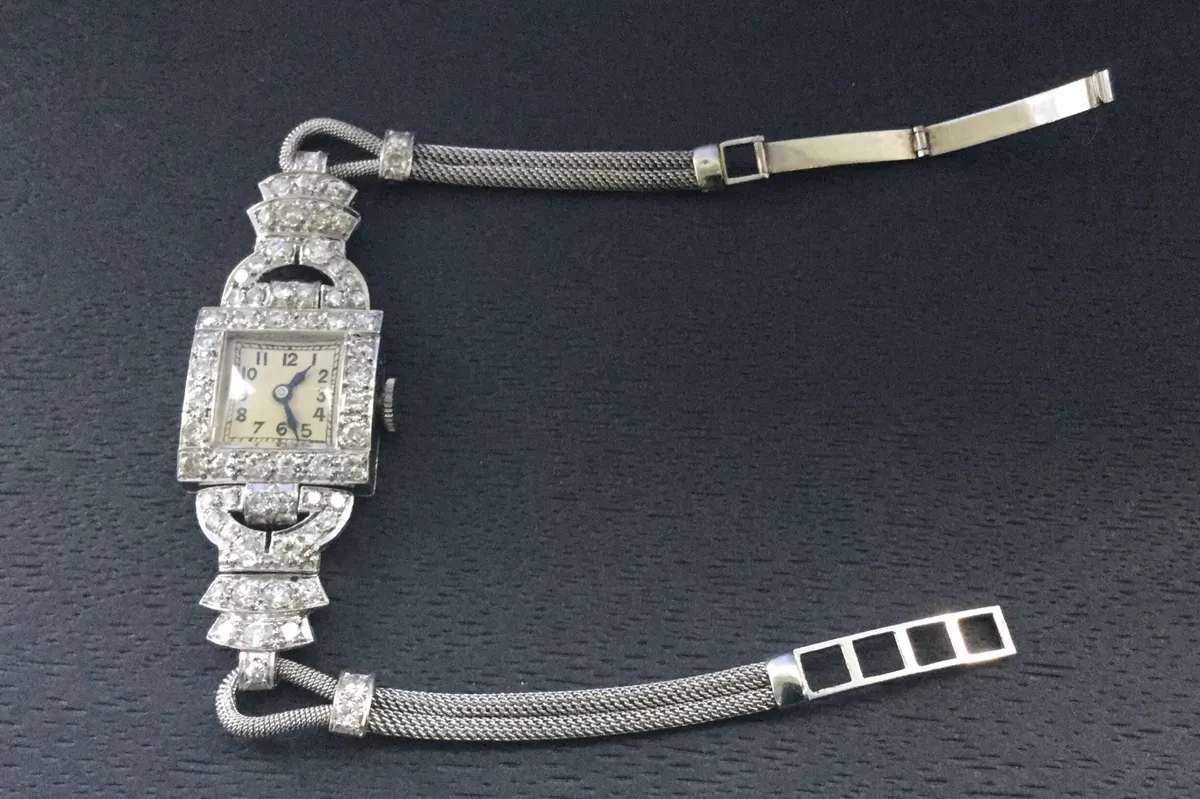 Diamond Platinum Cocktail Watch