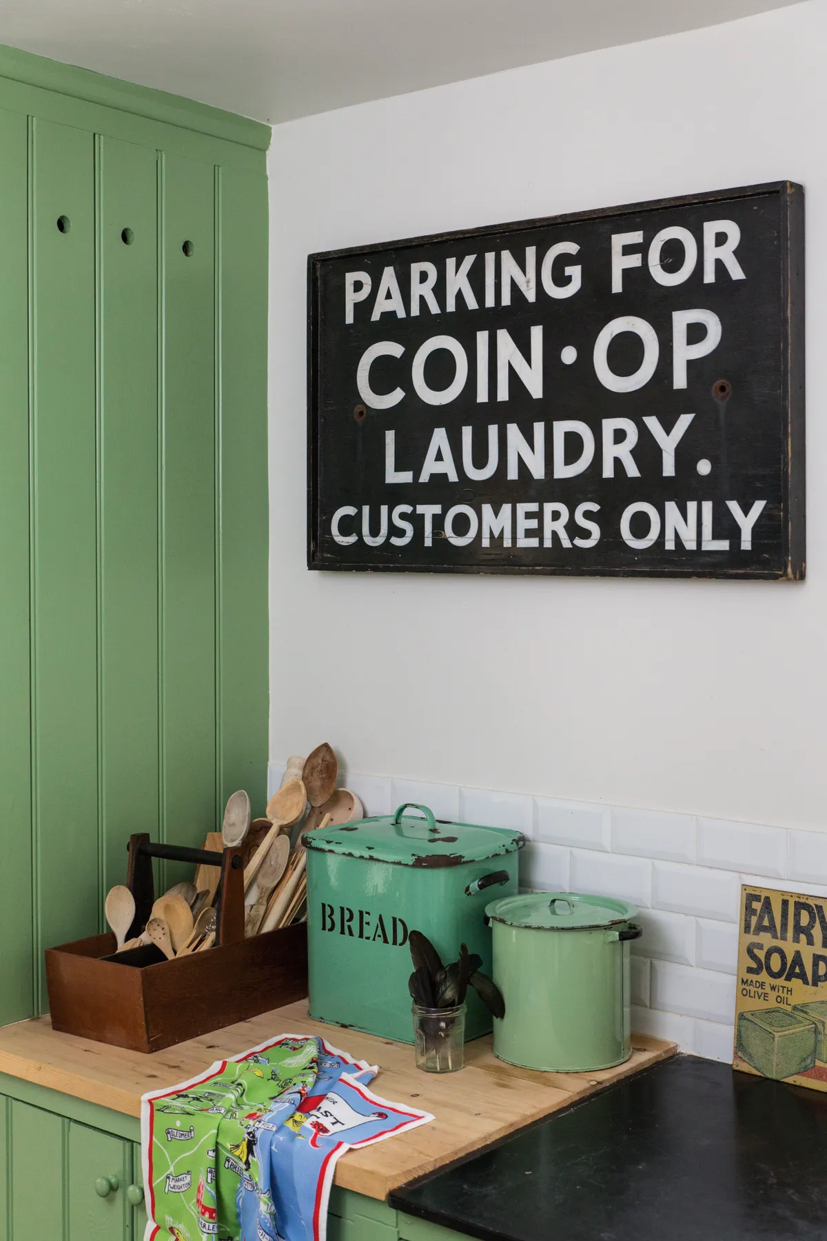 RE often has a good selection of vintage advertising signs, from £80 to £200.