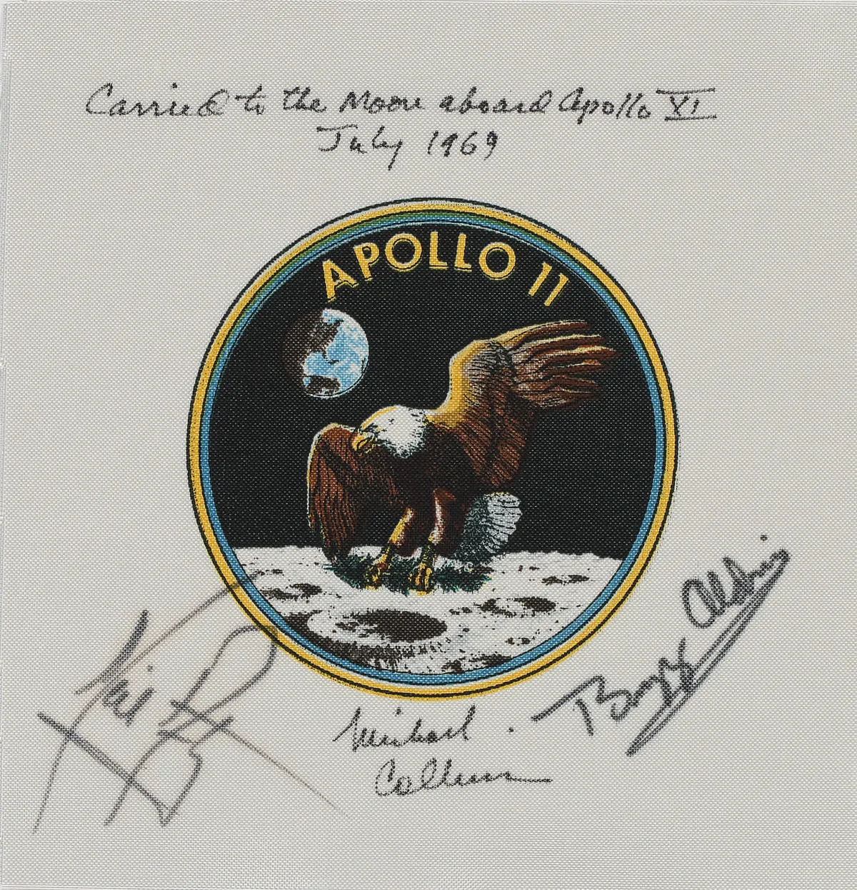 Flown to the Moon on Apollo 11