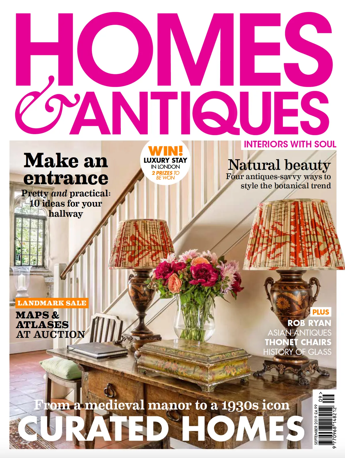 Homes & Antiques: September 2019 cover