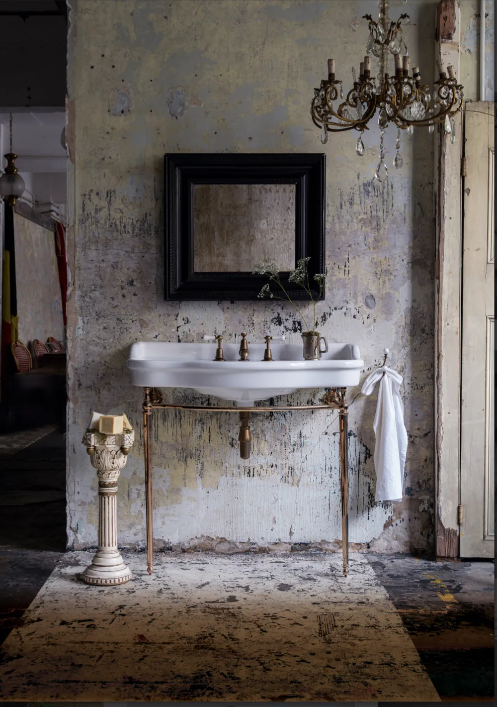 The Empress Console on Frame is an elegant addition to any bathroom, £2,100, Catchpole & Rye.
