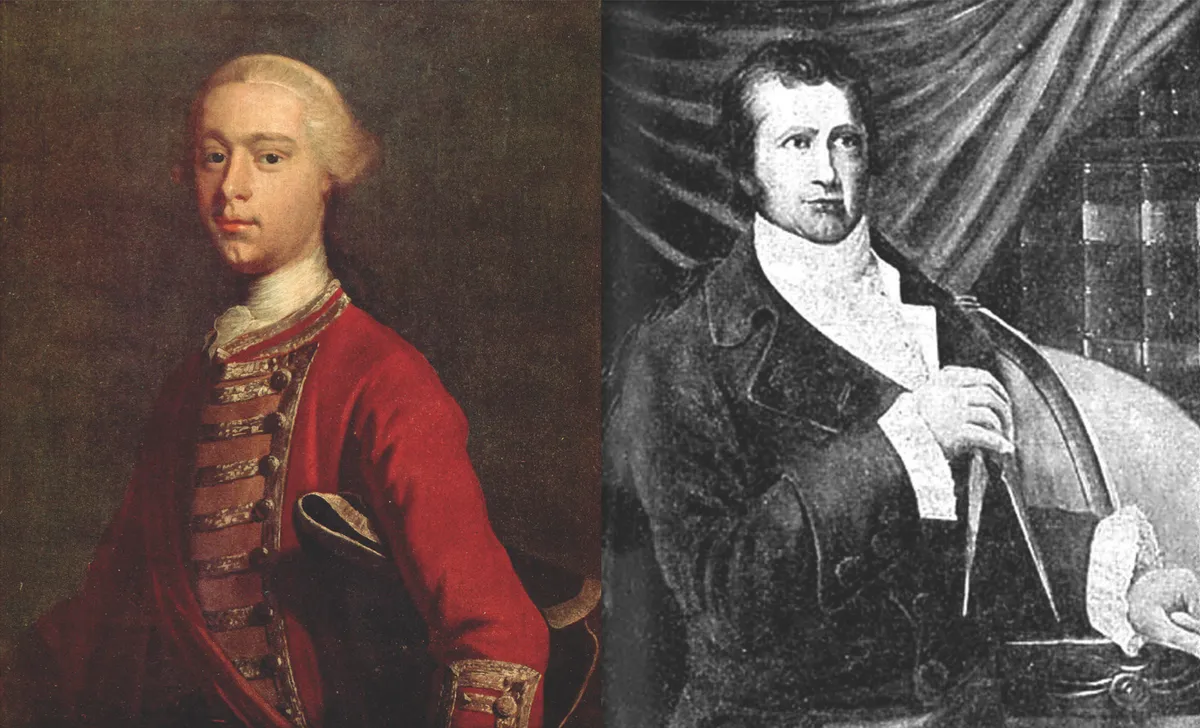 Fur trader, surveyor and cartographer David Thompson; British General James Wolfe