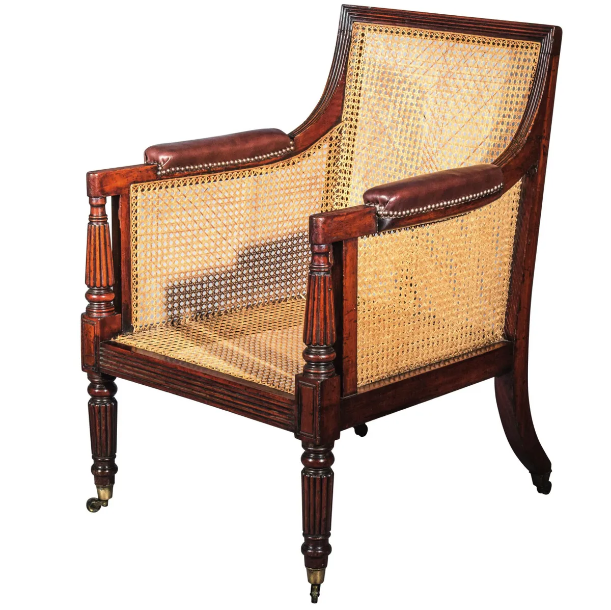 Regency Gillows Library Bergere Armchair