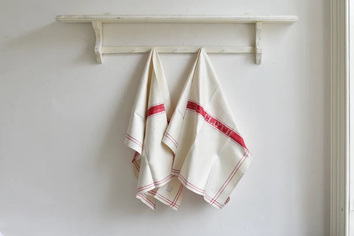 Vintage linen tea towels, £12, Decorative Country Living