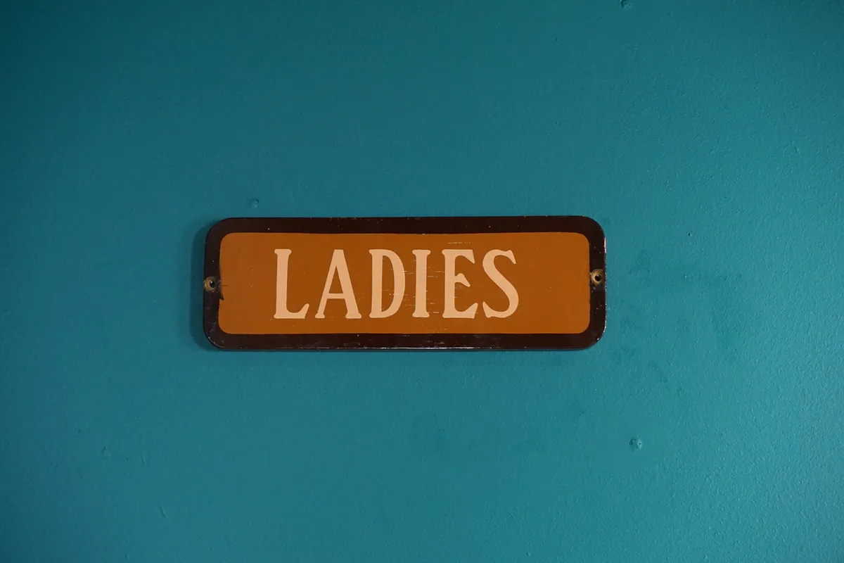 Vintage 'Ladies' sign