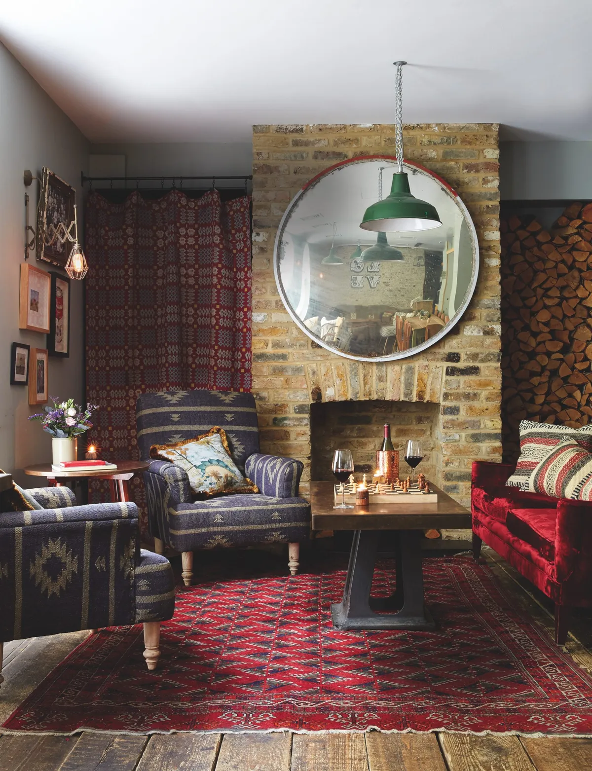 The cosy Club Room at Artist Residence London, which you can hire out for a special celebration with friends.
