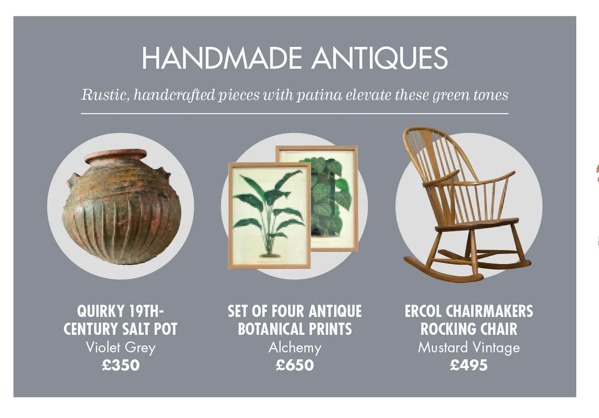Rustic, handcrafted pieces with patina