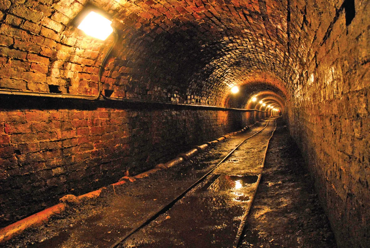Tar still oozes through the brickwork of the Tar Tunnel – a curious attraction that is open to peer down on Wednesdays from March to September.
