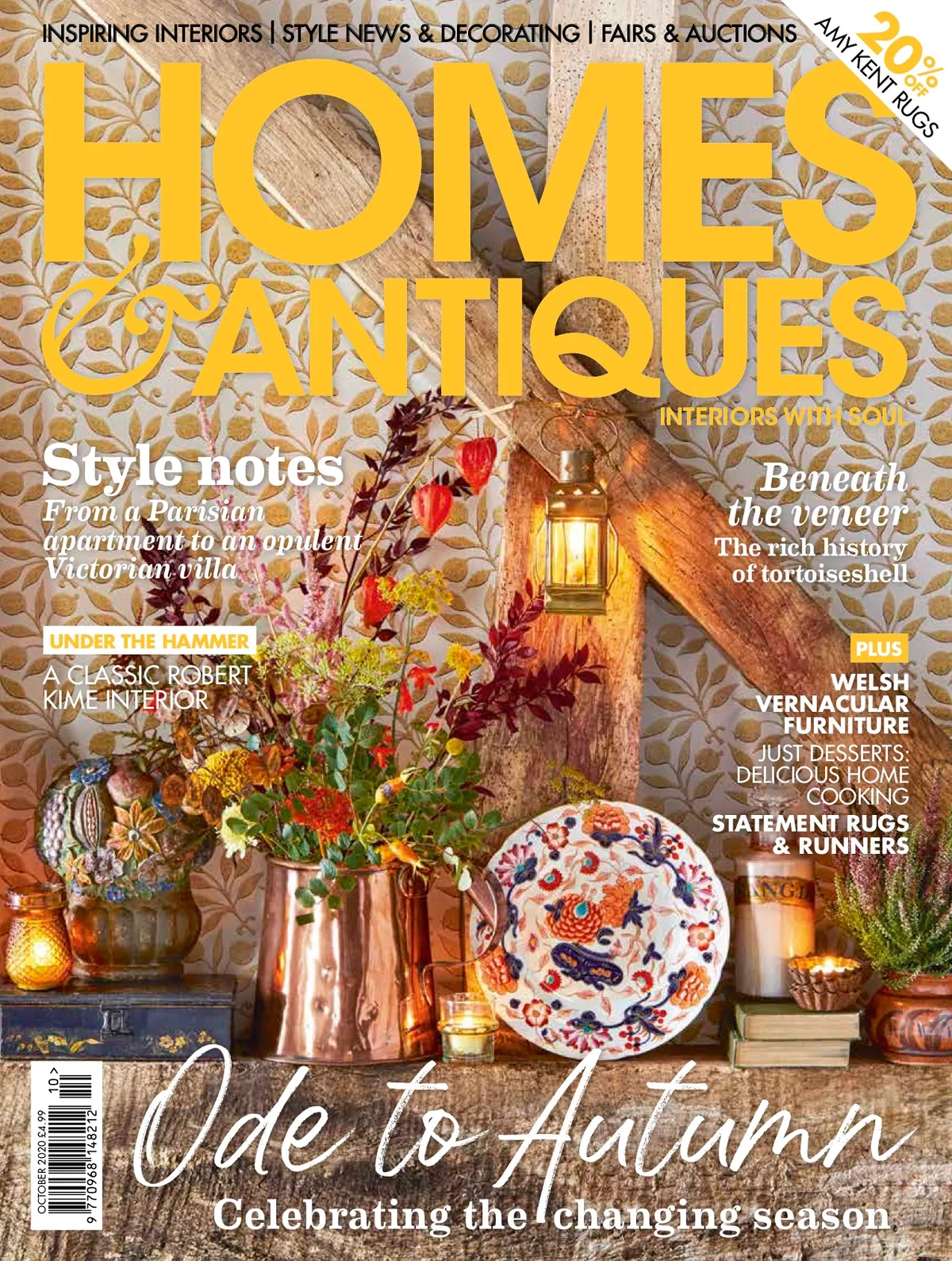 Homes & Antiques October 2020 cover