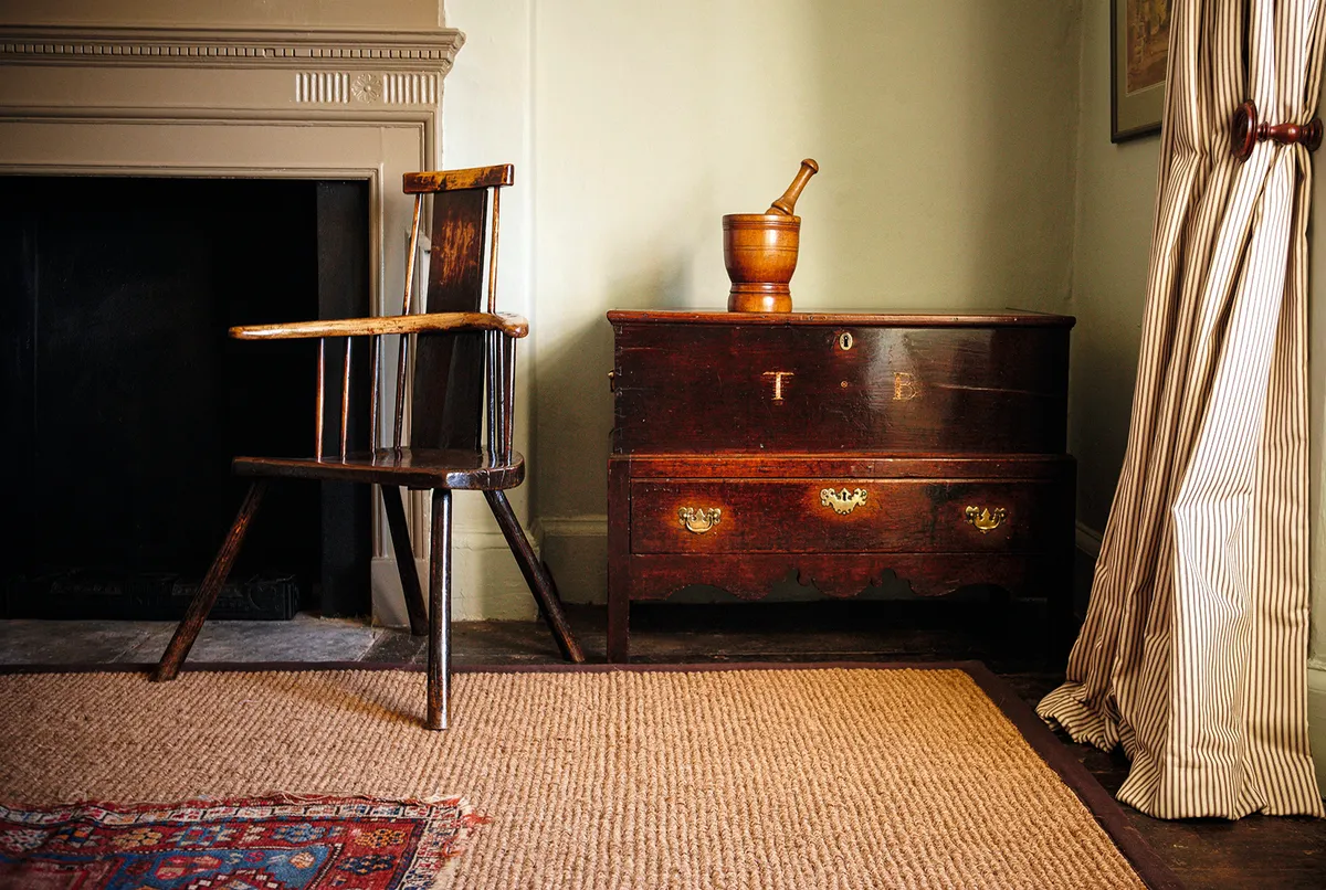 Pictured left, an unusual Welsh stick chair of ash and oak.