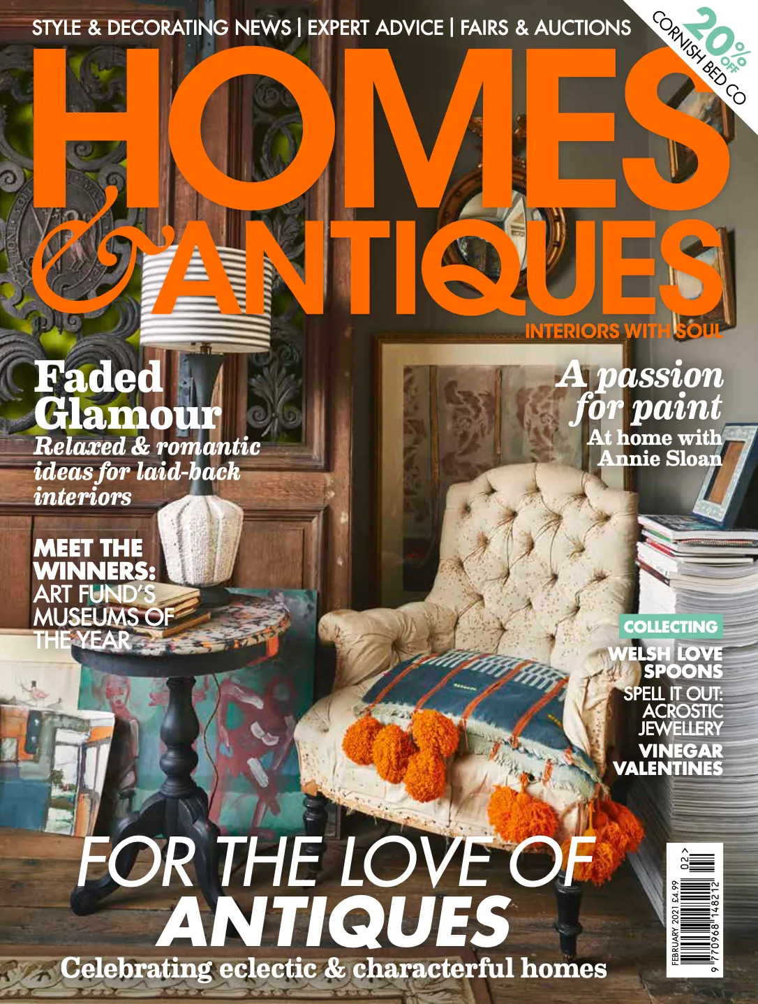 Homes & Antiques February 2021 cover