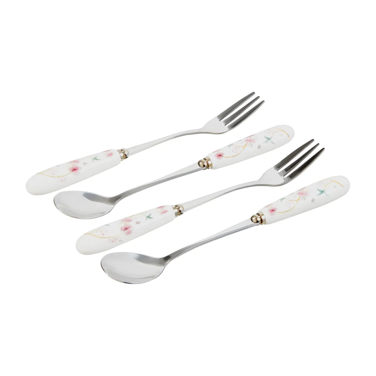 Escape to the Chateau cake forks, £12 for 4; Escape to the Chateau tea spoons, £12 for 4, both from Sainsbury's.