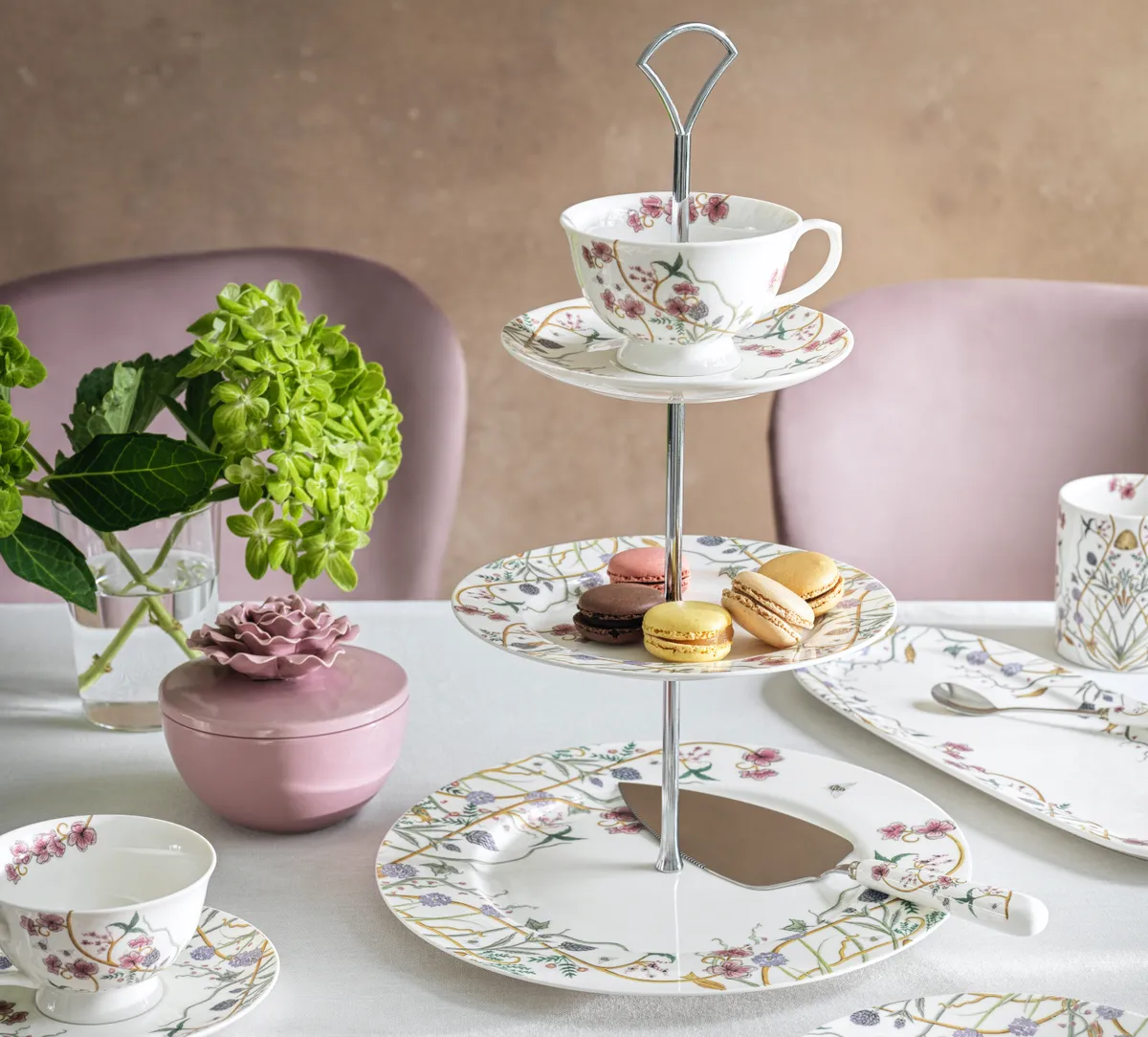 Angel Strawbridge of Escape to the Chateau launches afternoon tea collection with Sainsburys