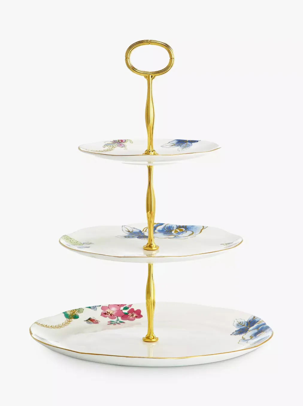 Wedgwood Butterfly Bloom 3 tier cake stand, £135, John Lewis & Partners