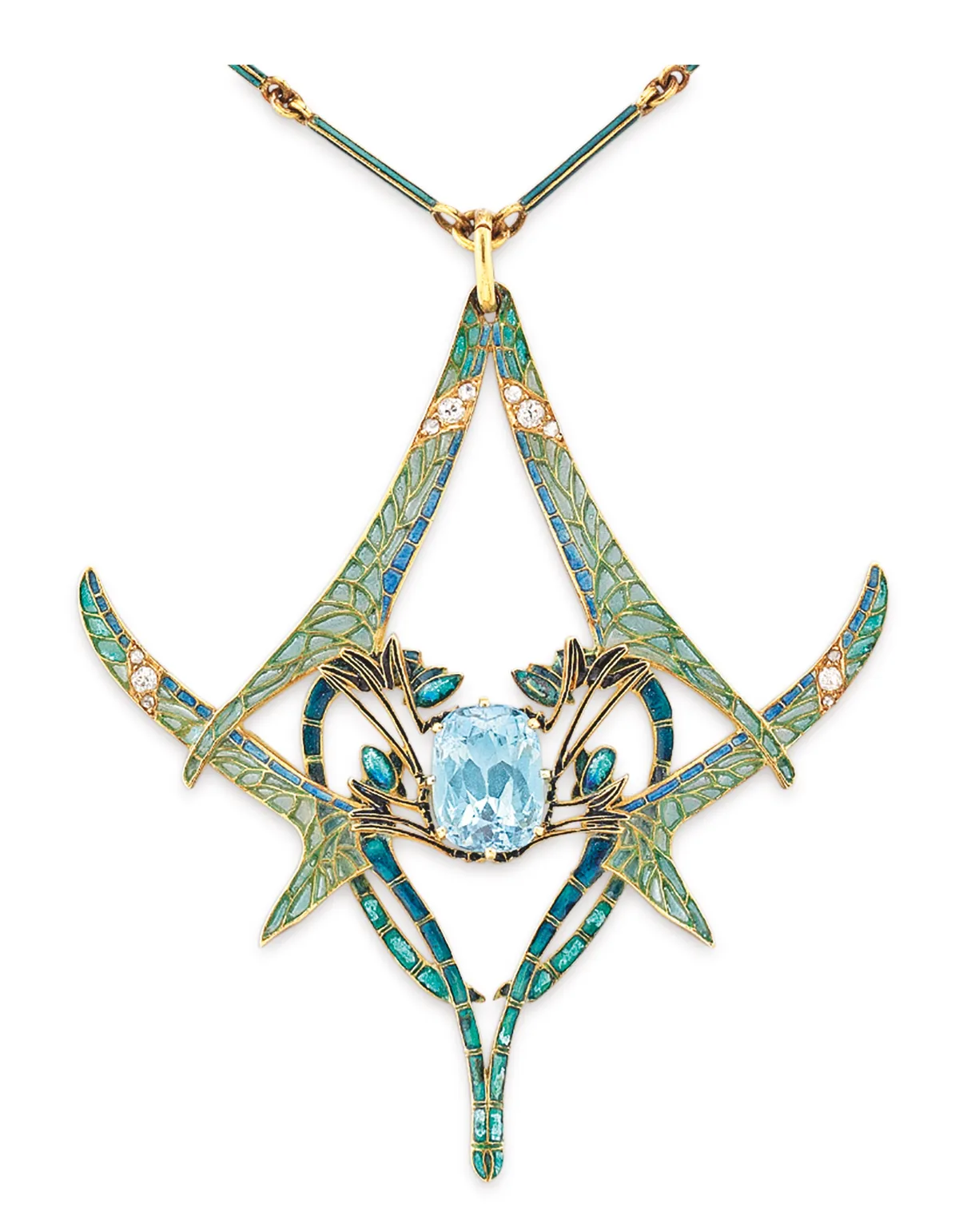 Lalique dragonfly pendant, £195,000, Bentley & Skinner.