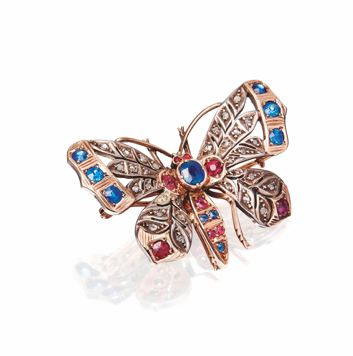 This late 19th-century multi-gem butterfly brooch sold for £325 at Lyon & Turnbull in July 2020.
