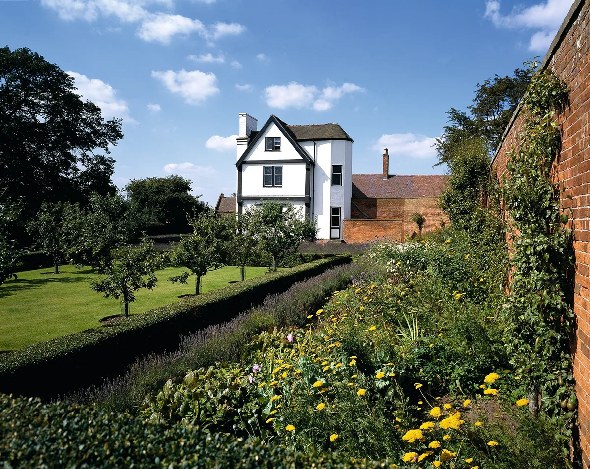 view of the rear of Boscobel House and garden. Picture courtesy English Heritage.