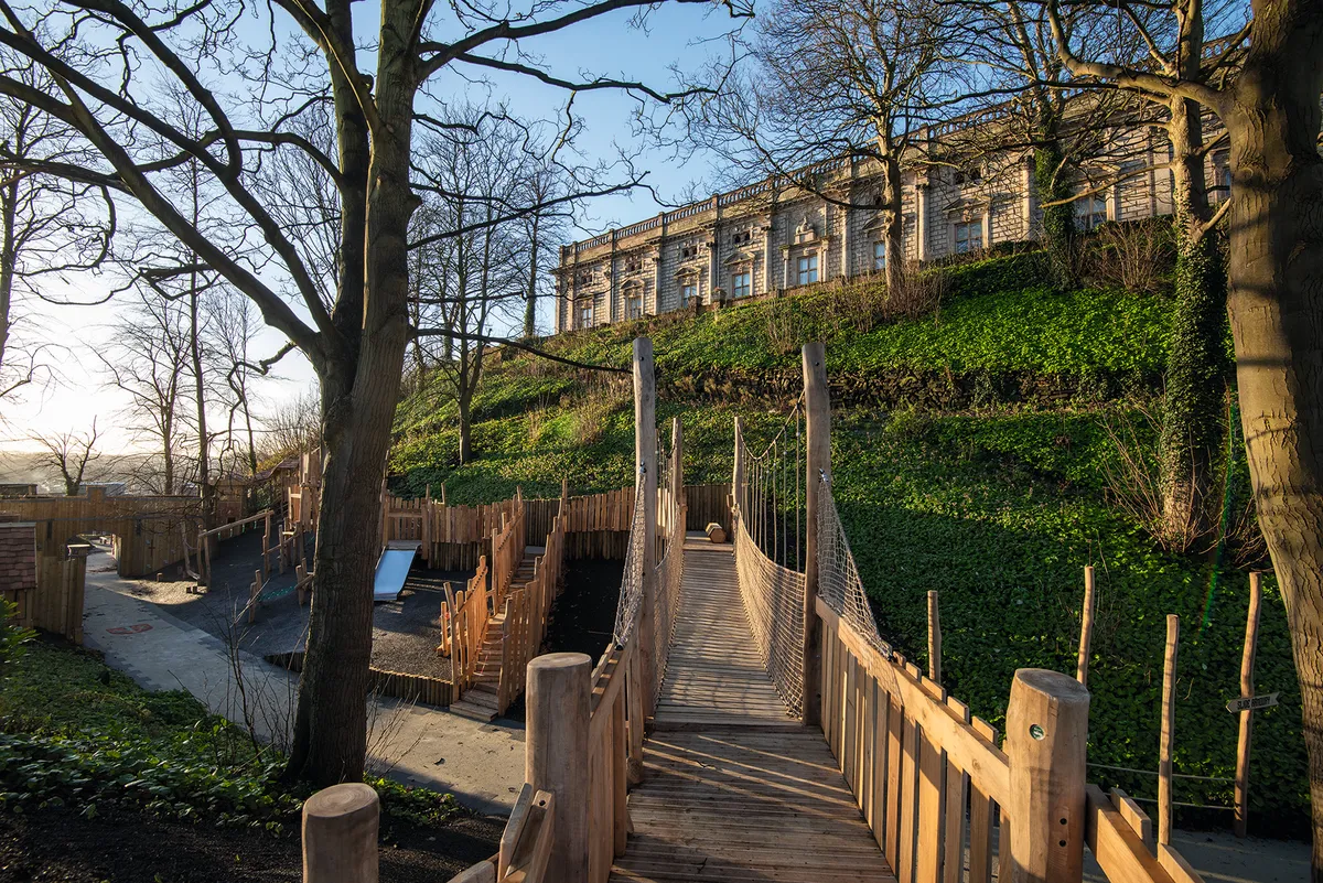 Nottingham Castle's new adventure playground. Picture by Tracey Whitefoot and Nottingham Castle Trust.