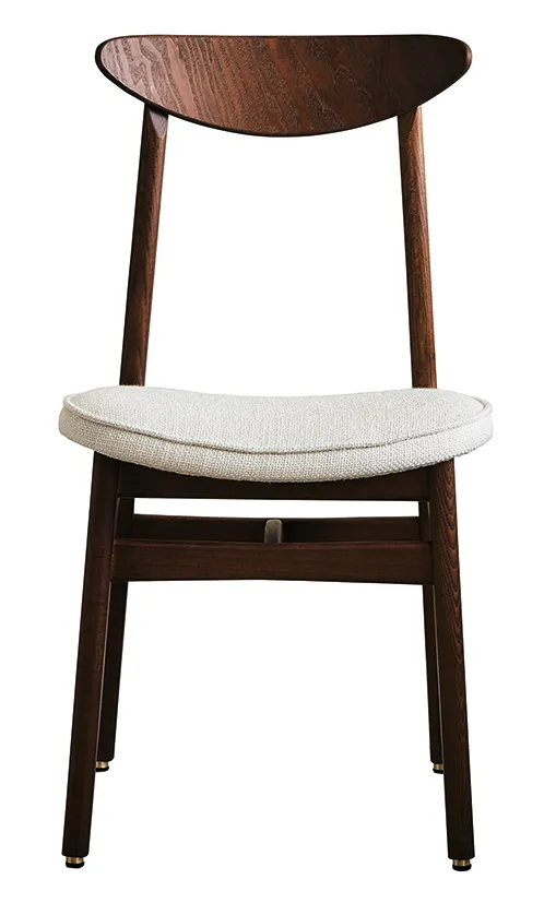 Mid-Century Wooden Back Dining Chair