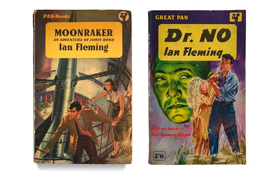 Pan paperback first editions by Ian Fleming