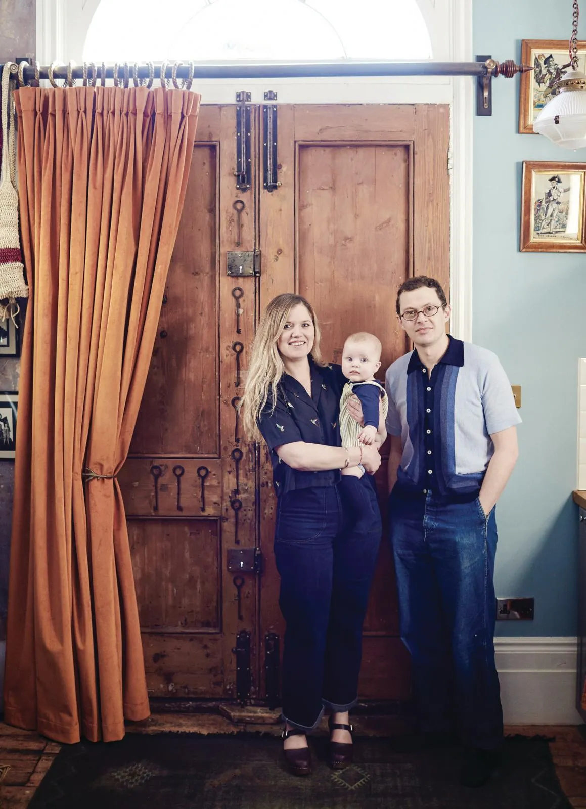 Gothic apartment owners, Benjamin and Hayley and baby Bertie
