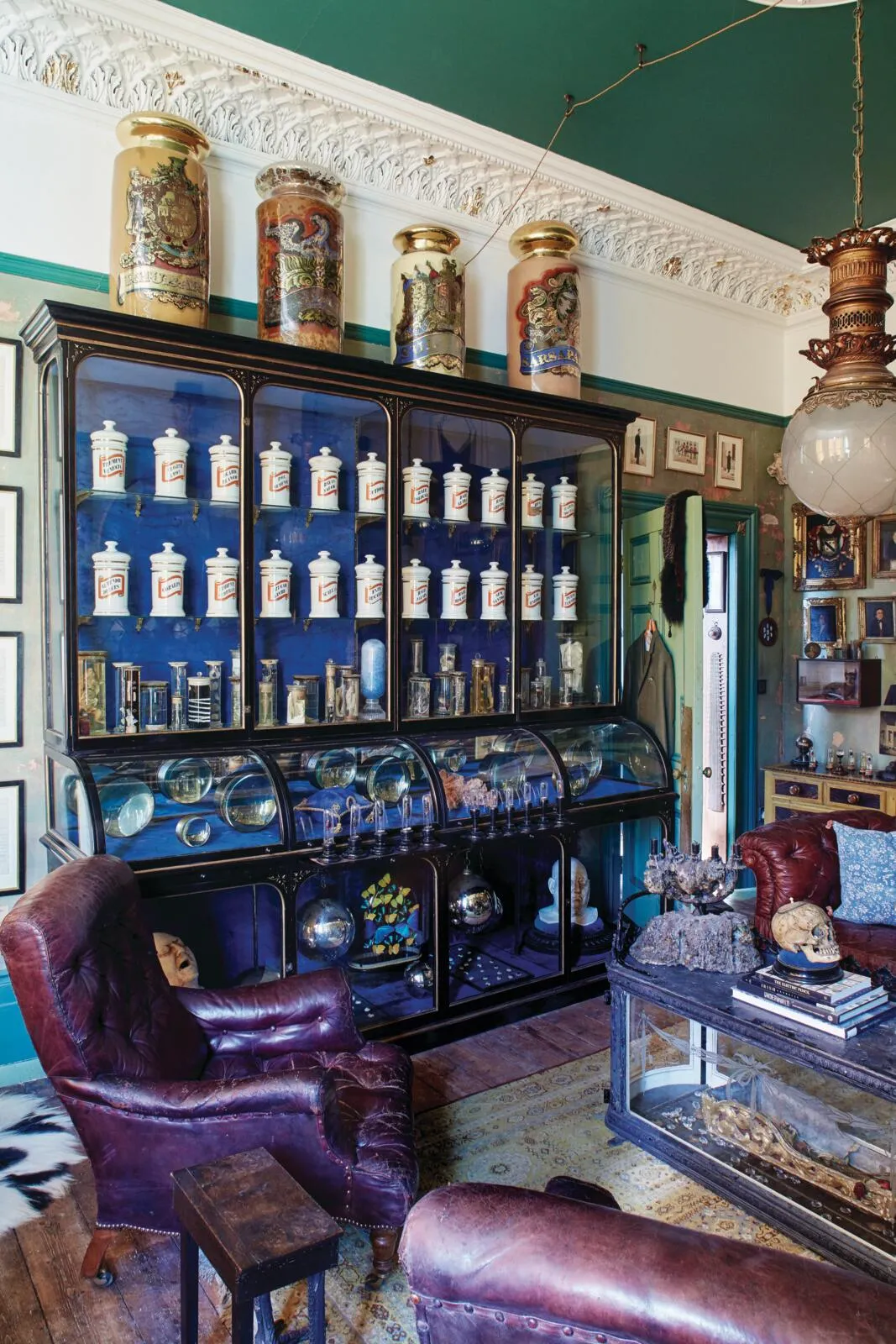 Gothic apartment pharmacy jars