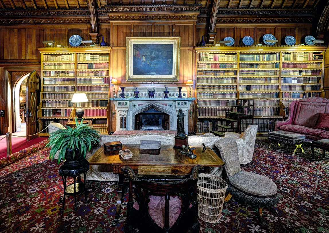 The library at Tyntesfield