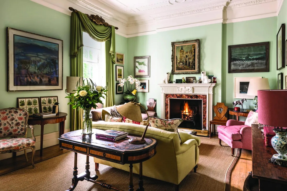 Unusual Victorian home sitting room