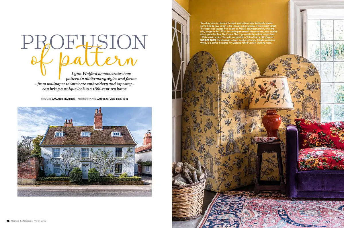 Homes & Antiques magazine march issue
