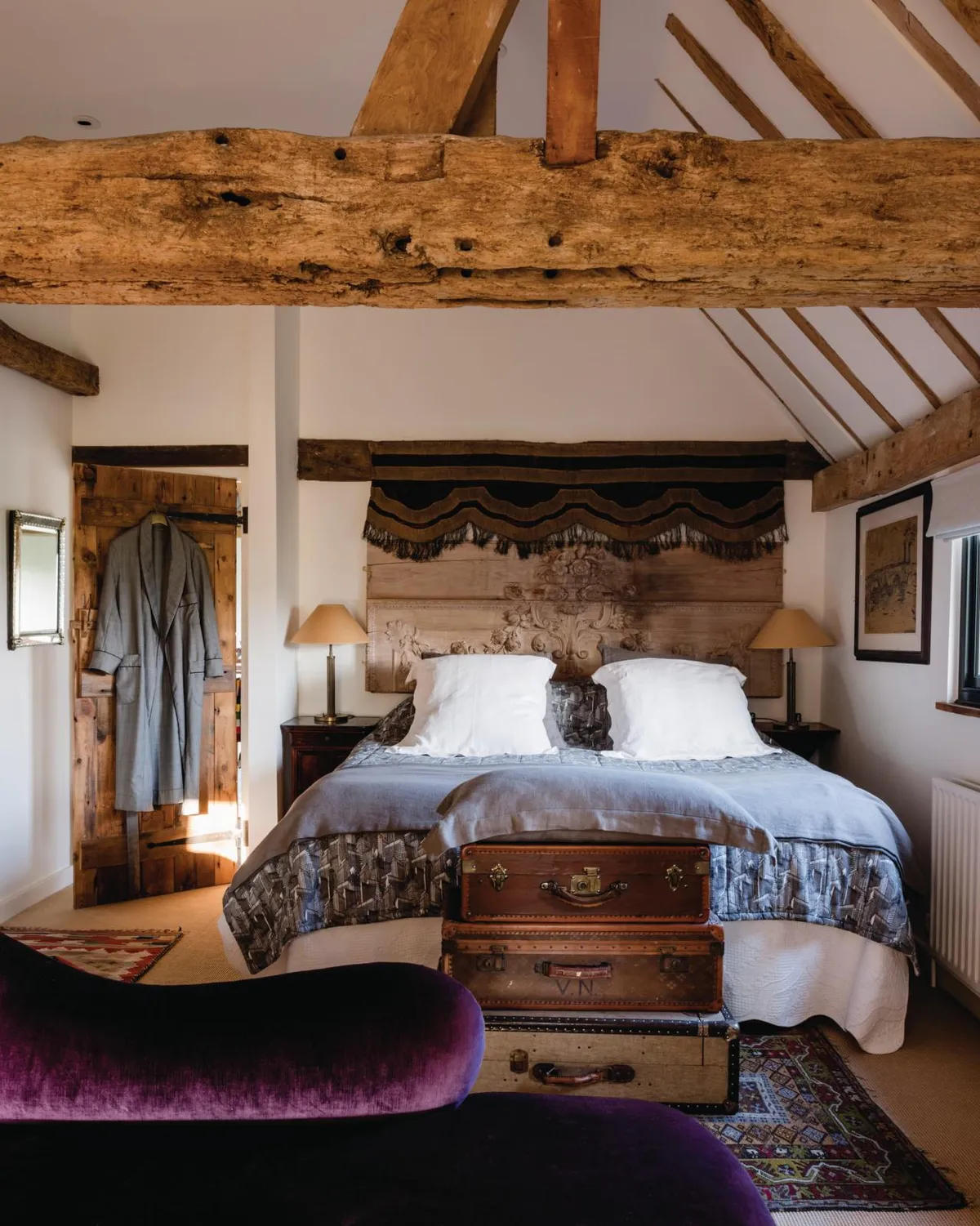 Sussex barn master bedroom