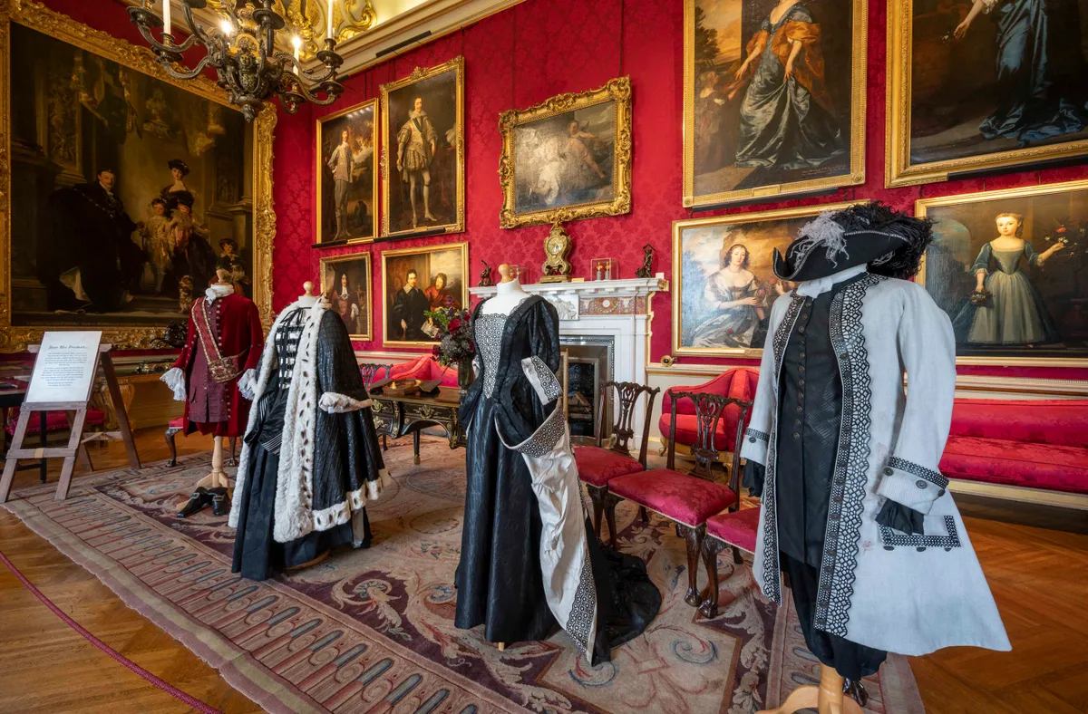 Costumes from The Favourite on show at Blenheim Palace