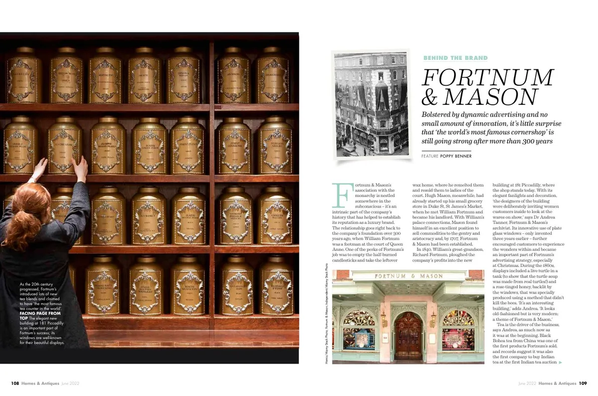 Homes and Antiques magazine June issue